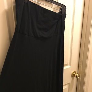 Black tube dress- flare bottom